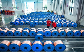 銅絲成品堆場 